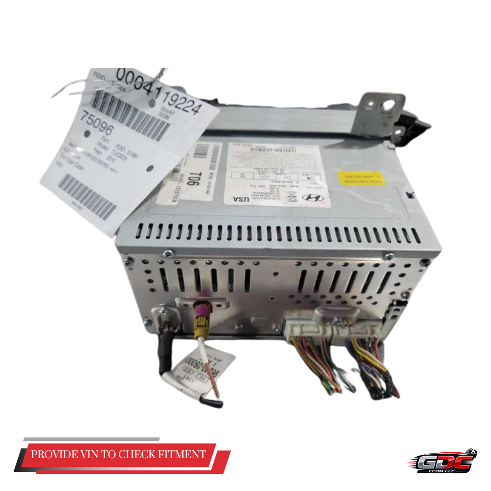 2010–2013 Hyundai Tucson AM FM CD MP3 Radio Receiver OEM — view 2