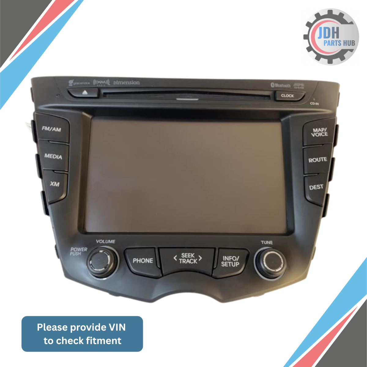 2012–2015 Hyundai Veloster Radio Navigation Display Screen OEM — view 1