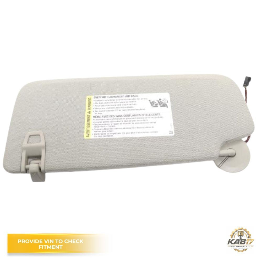2020–2024 Chevrolet Equinox LH Driver Sunvisor Sun Visor with Mirror & Light OEM — view 4