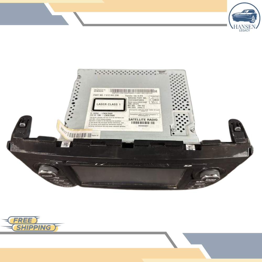 2015 Nissan Altima AM-FM-CD Satellite Navigation Radio Receiver 15 — view 4