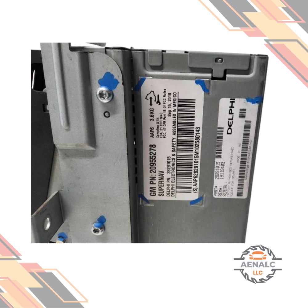 2011 Cadillac Escalade AM-FM-stereo-D<wbr/>VD-navigation Radio Receiver Display GMQ 11 — view 3