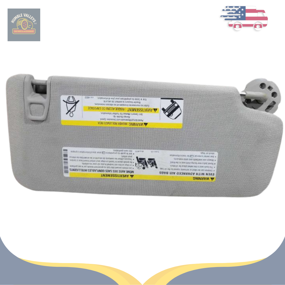 2013–2016 Buick Encore Driver LH Interior Sun Visor Illuminated Gray OEM — view 1
