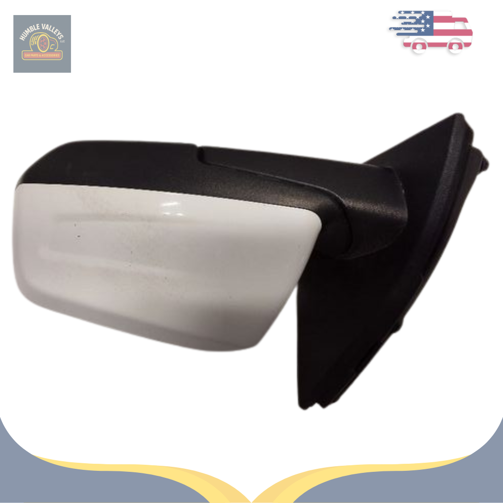 2017–2019 GMC Acadia Left Driver Side View Door Mirror Power White OEM — view 1