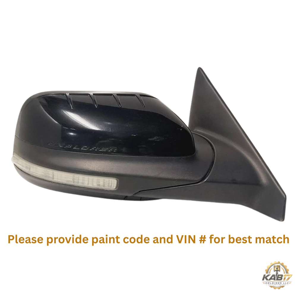 2011–2015 Ford Explorer Right Passenger Side View Door Mirror Power Black OEM — view 1
