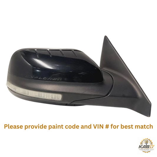 2011–2015 Ford Explorer Right Passenger Side View Door Mirror Power Black OEM — view 1