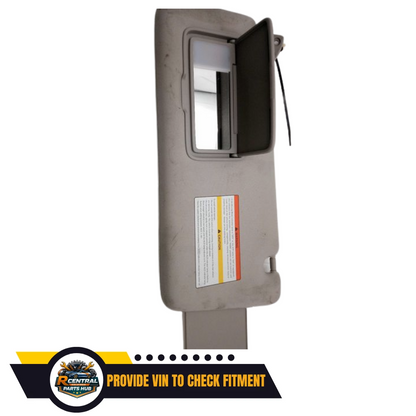 2017–2021 Nissan Armada Left Driver Side Interior Sun Visor Gray — view 2