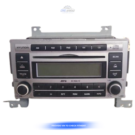 2007–2008 Hyundai Santa Fe AM FM CD Stereo MP3 Radio Receiver with Satellite OEM — view 1