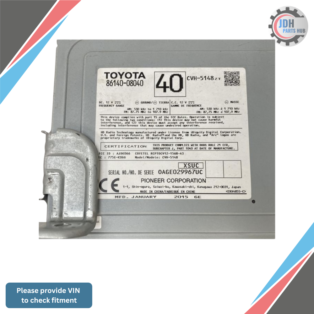 2015 Toyota Sienna AM-FM-CD Radio Receiver P10982 OEM — view 3