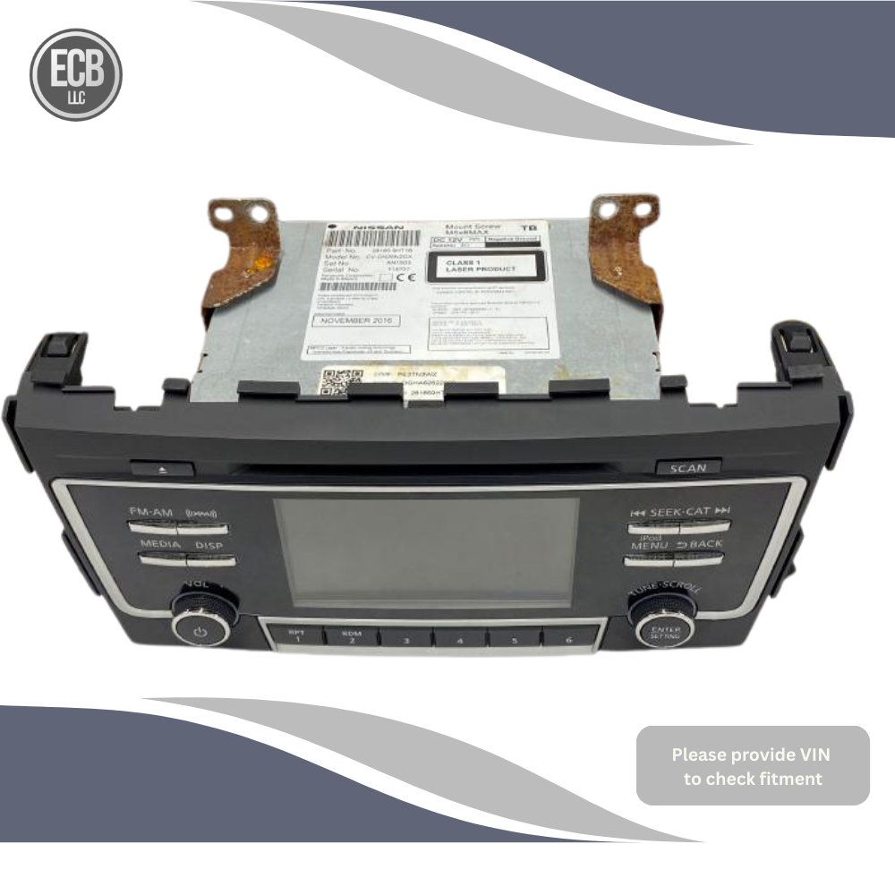 2017 Nissan Altima Radio Display Receiver Sirius Single Disc AM FM CD MP3 OEM — view 1