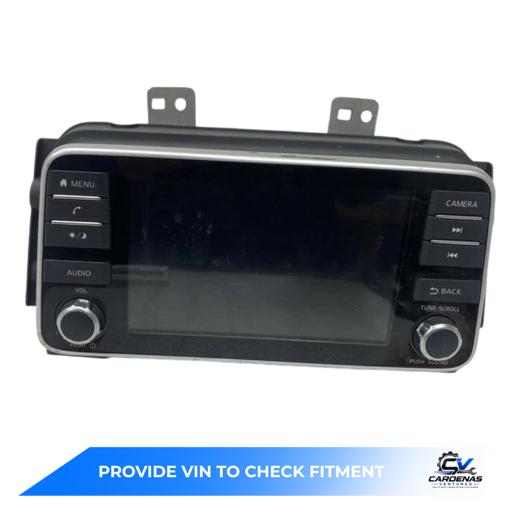 2020 Nissan Versa Satellite Radio Display Screen without Navigation — view 1