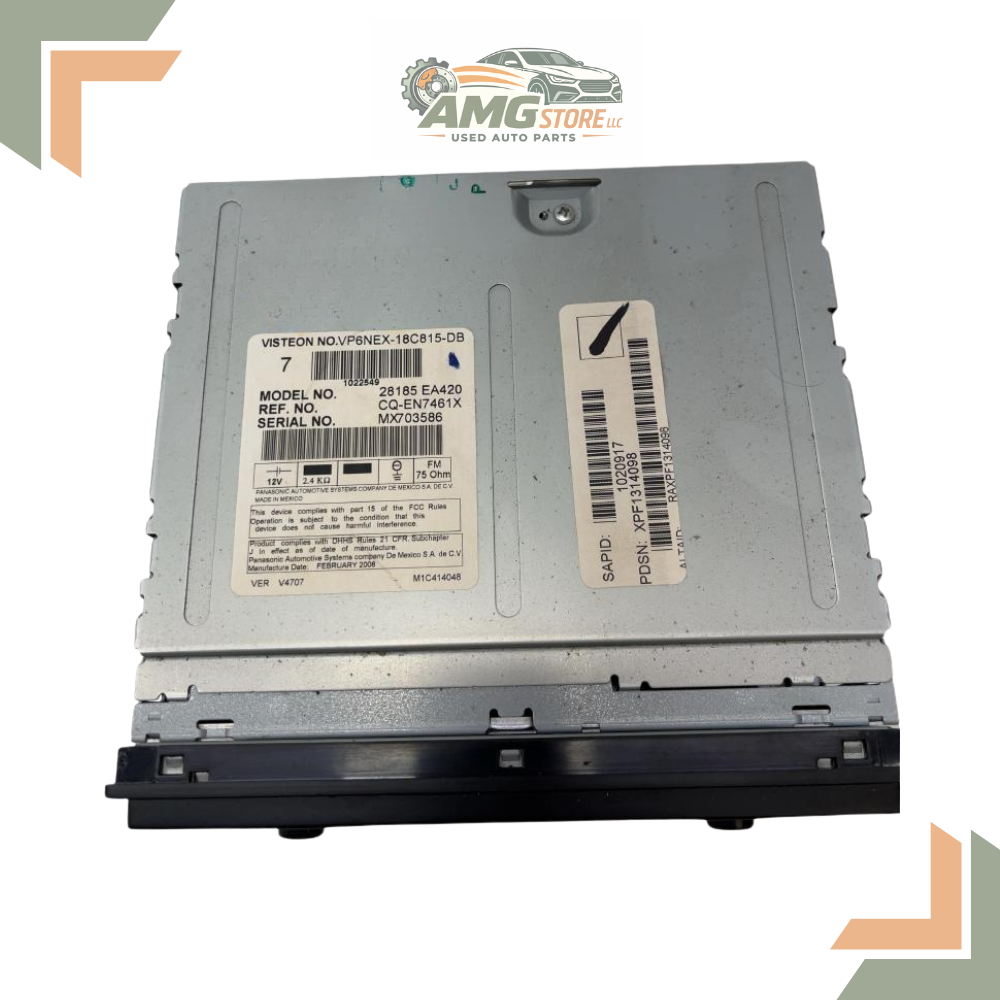 2005–2007 Nissan Pathfinder Radio AM FM 6 Disc CD Player OEM 28185-EA420 — view 3