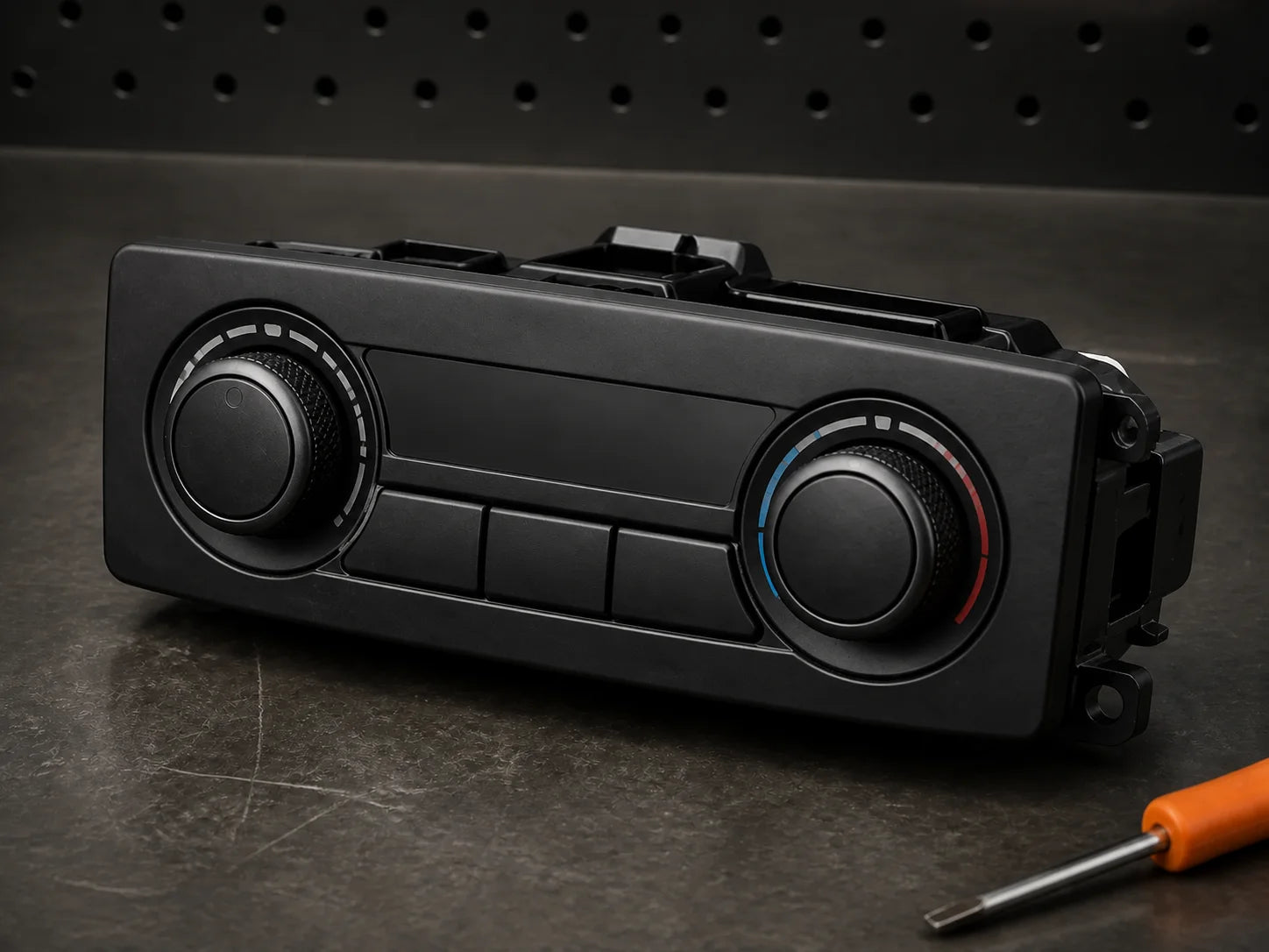 Representative used automotive climate control in a premium workshop setting